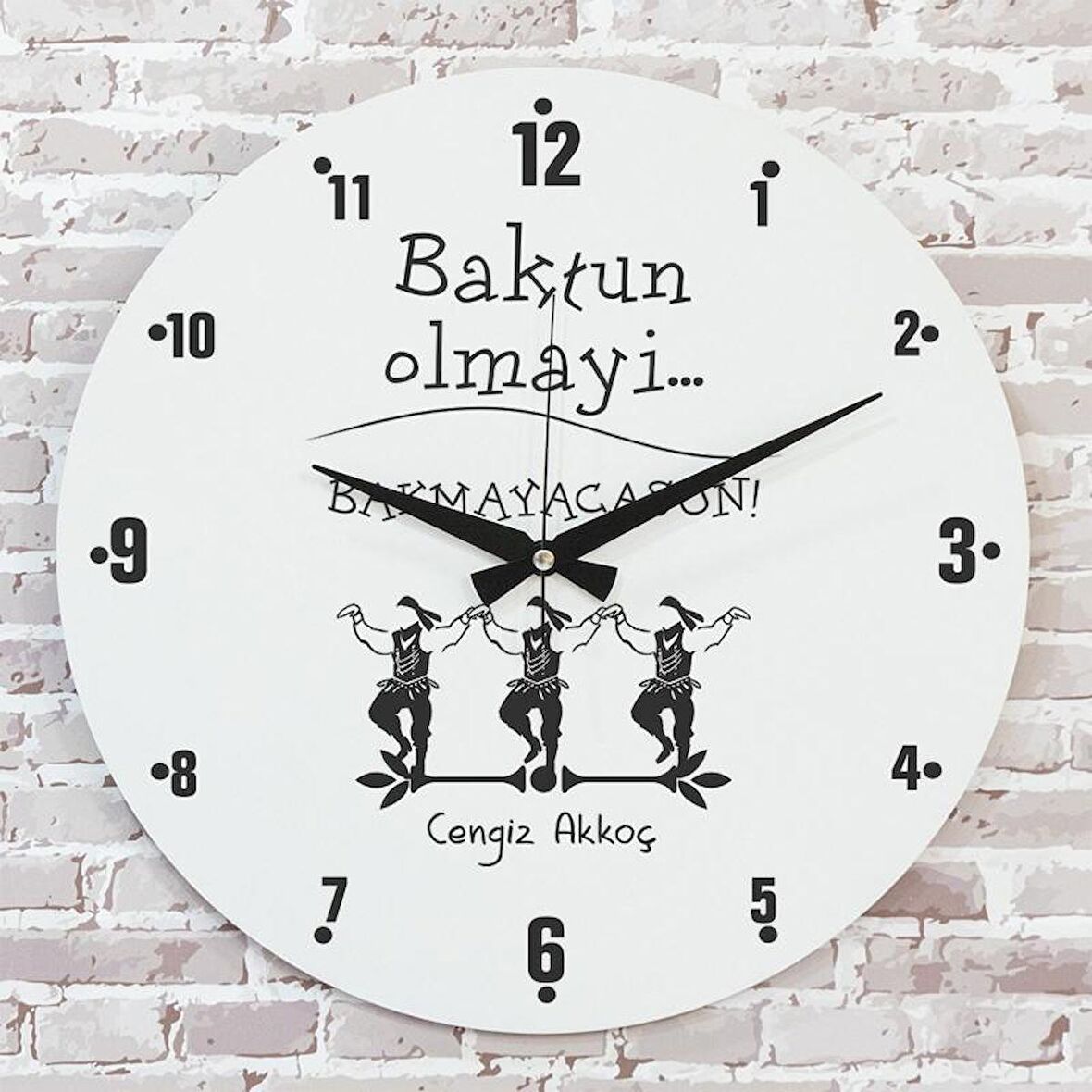 Karadenizliye Hediye Bakmayacasun Tasarımlı Saat 33cm  KA02-1638
