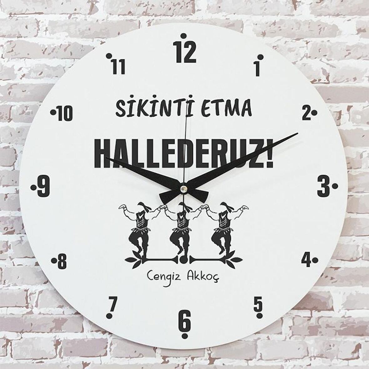 Karadenizliye Hediye Sikinti Etma Tasarımlı Saat 33cm  KA02-1669