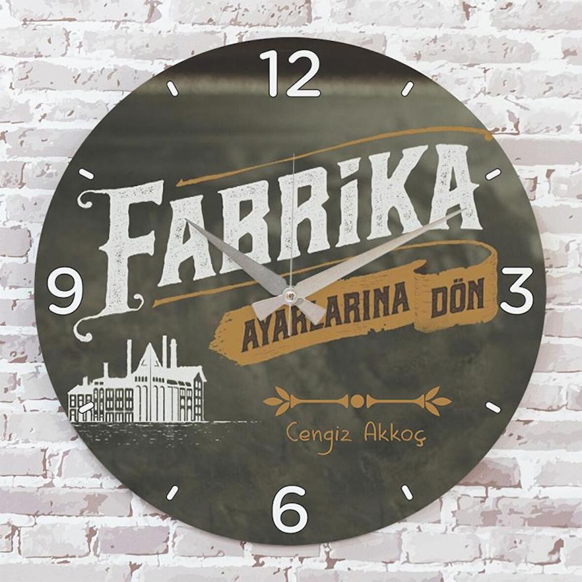 Kişiye Özel Fabrika Ayarlarına Dön Tasarımlı Hediye Saat 33cm  KA02-1724