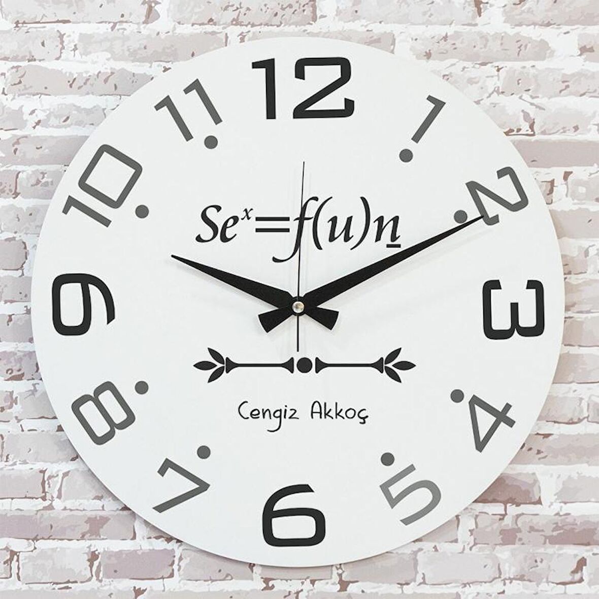 Kişiye Özel Formül Tasarımlı Hediye Saat 33cm  KA02-1726