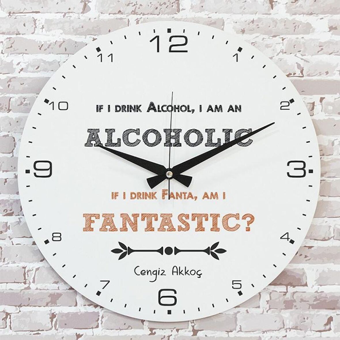 Kişiye Özel Fantastic Tasarımlı Hediye Saat 33cm  KA02-1731