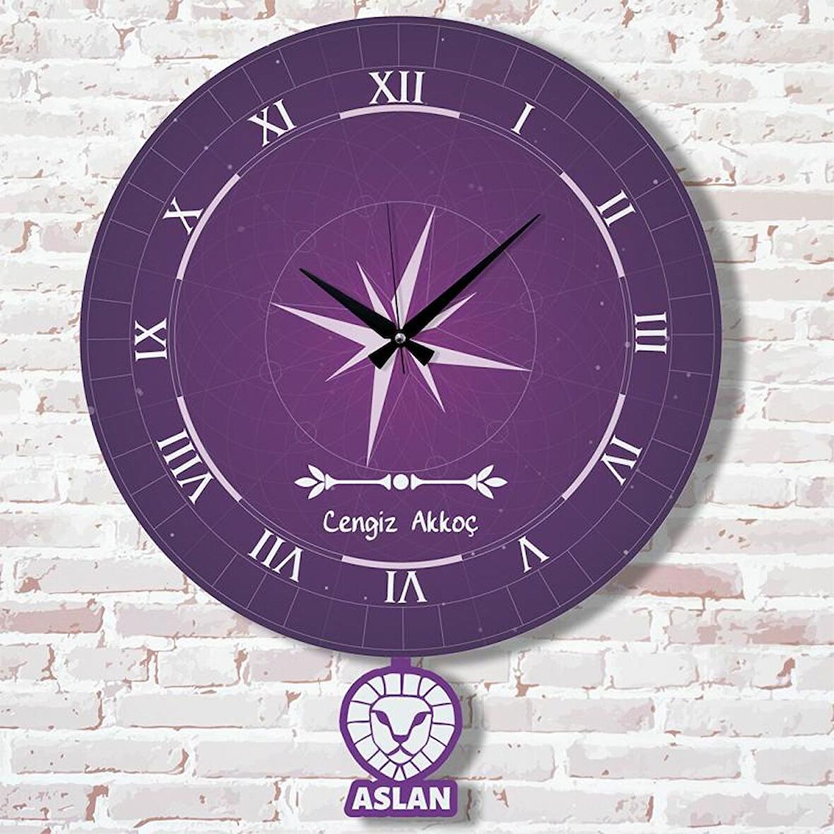 Aslan Burcuna Hediye Sallanan Sarkaçlı Saat KA07-1029