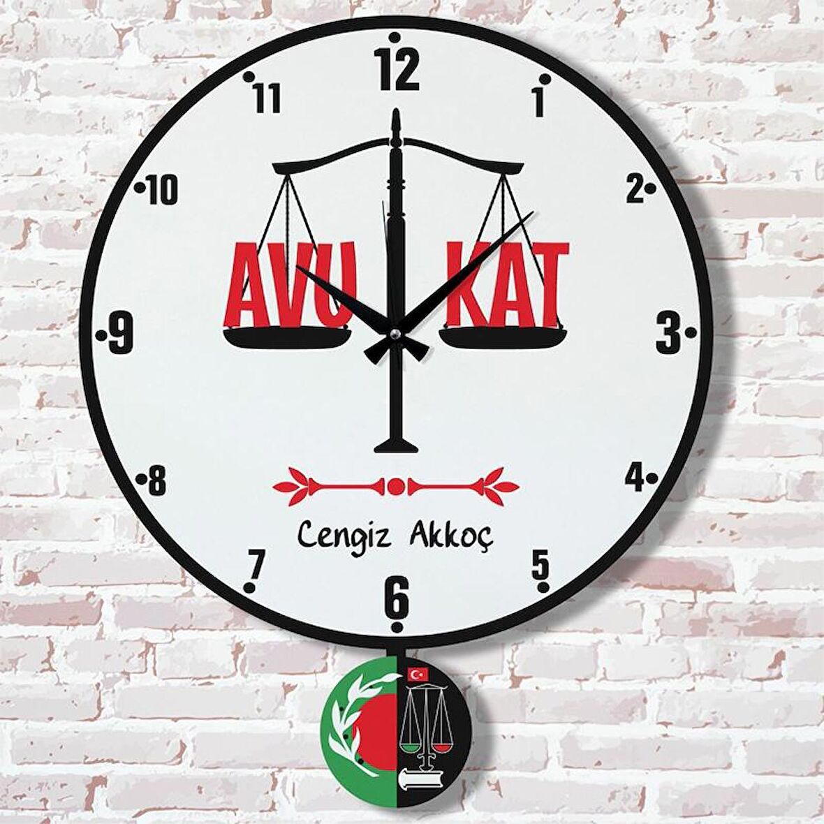 Avukata Hediye Sallanan Sarkaçlı Saat KA07-1031