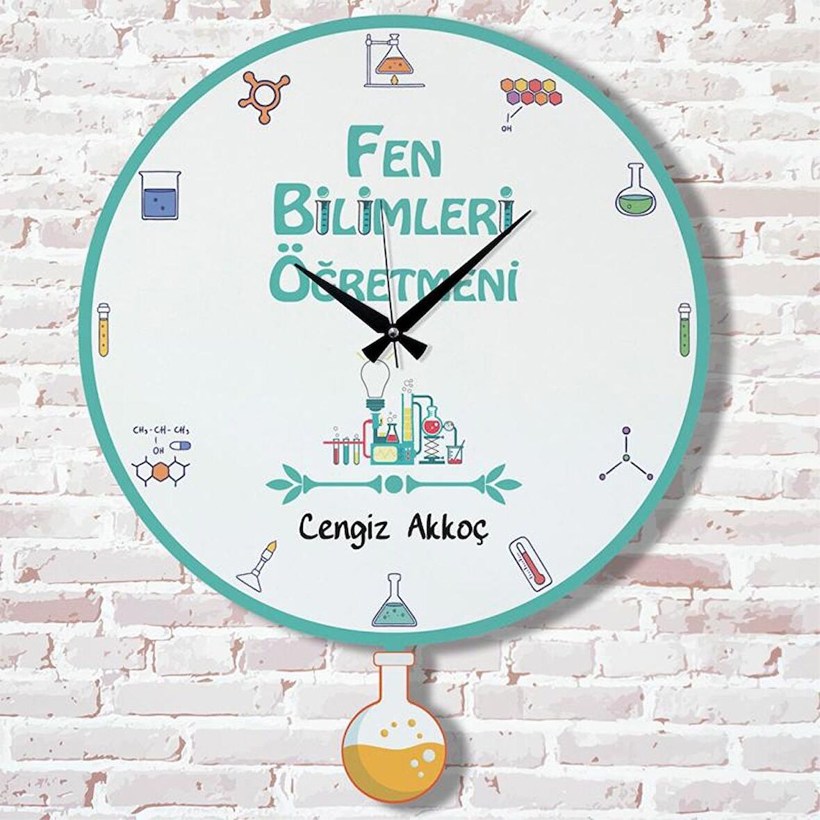 Fen Bilimleri Öğretmenine Hediye Sallanan Sarkaçlı Saat KA07-1123