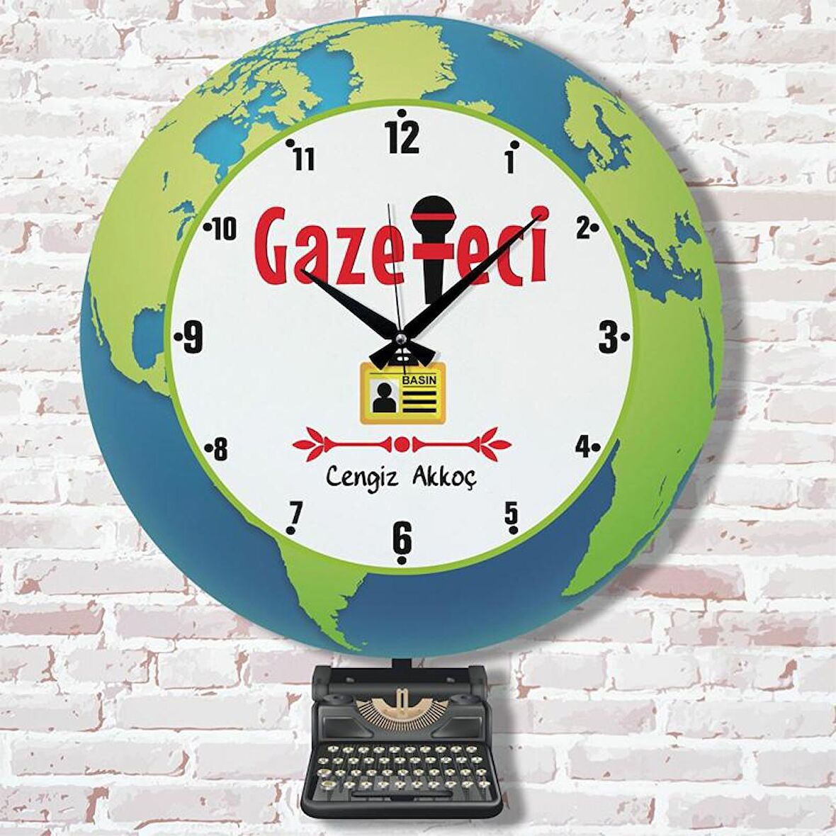 Gazeteciye Hediye Sallanan Sarkaçlı Saat KA07-1134