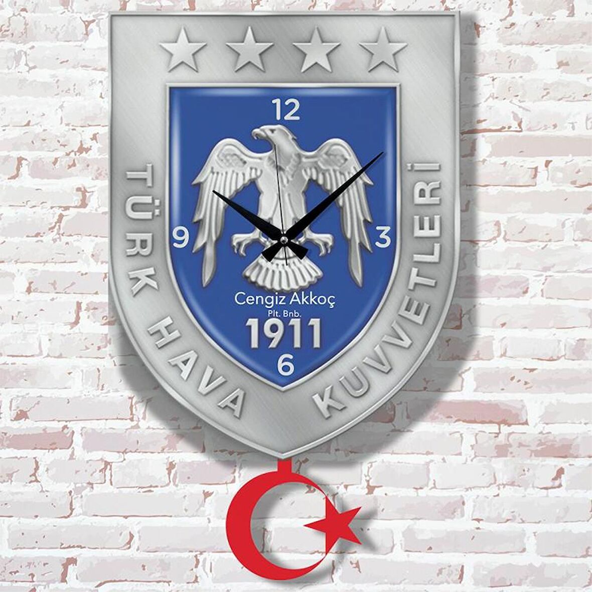 Havacı Subaya Hediye Sallanan Sarkaçlı Saat KA07-1165