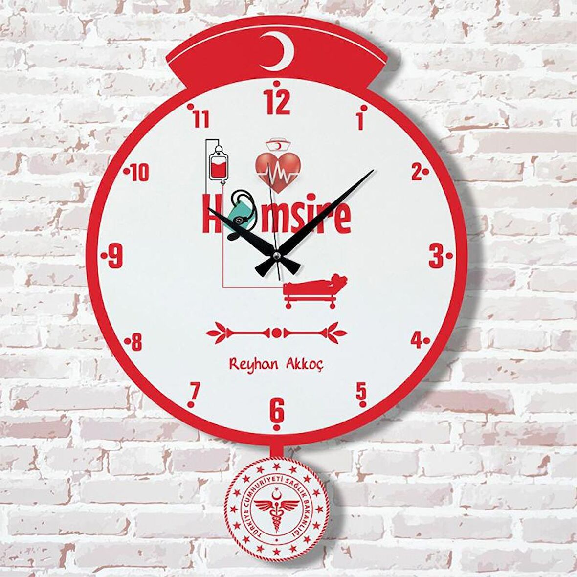 Hemşireye Hediye Sallanan Sarkaçlı Saat KA07-1166