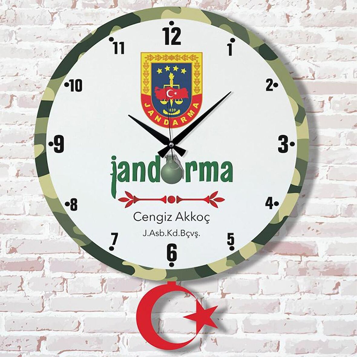 Jandarma Astsubaya Hediye Sallanan Sarkaçlı Saat KA07-1195