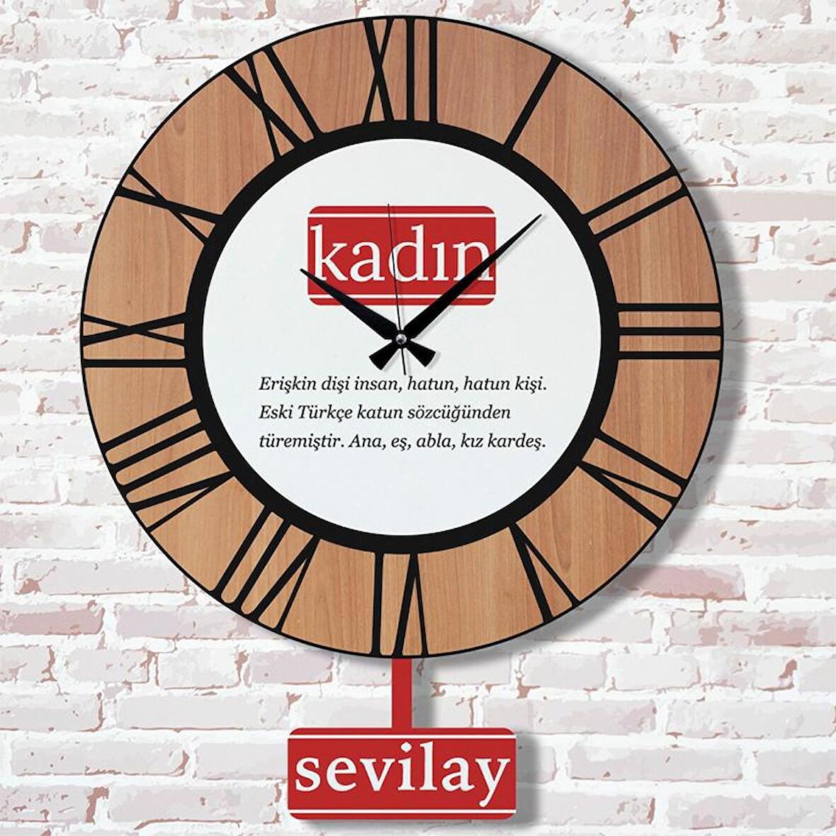 Kadınlar Günü Hediyesi Sallanan Sarkaçlı Saat KA07-1205