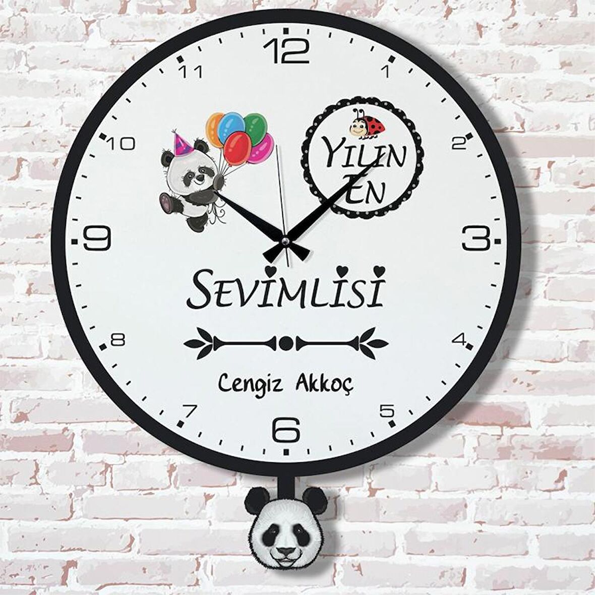 Kişiye Özel Yılın Sevimlisine Hediye Sallanan Sarkaçlı Saat KA07-1669