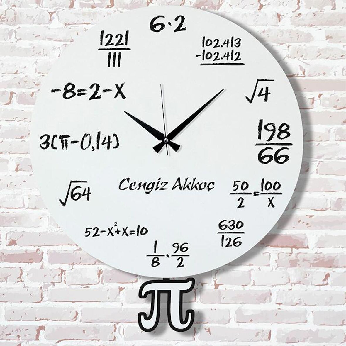 Matematik Öğretmenine Hediye Sallanan Sarkaçlı Saat KA07-1707