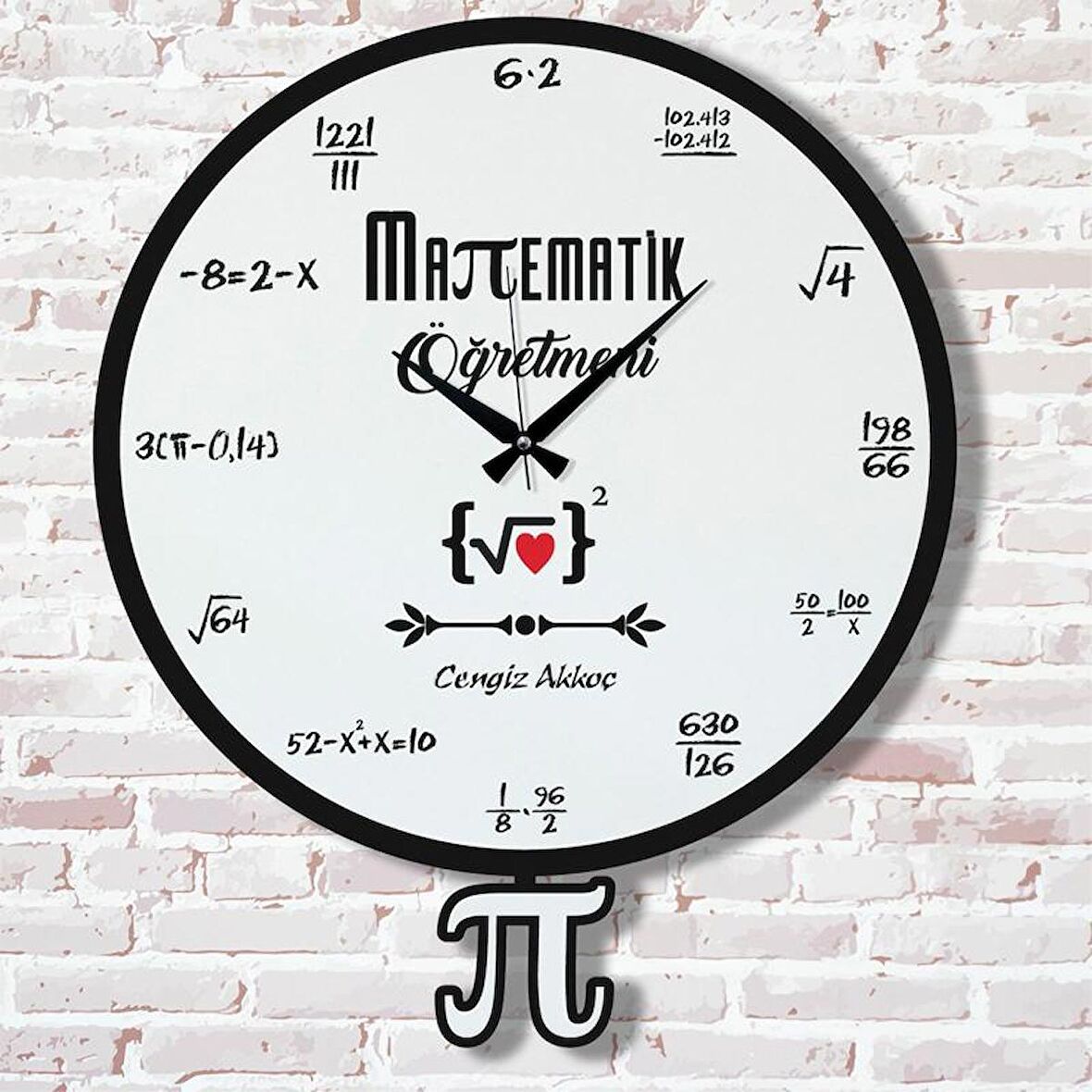 Matematik Öğretmenine Hediye Sallanan Sarkaçlı Saat KA07-1709