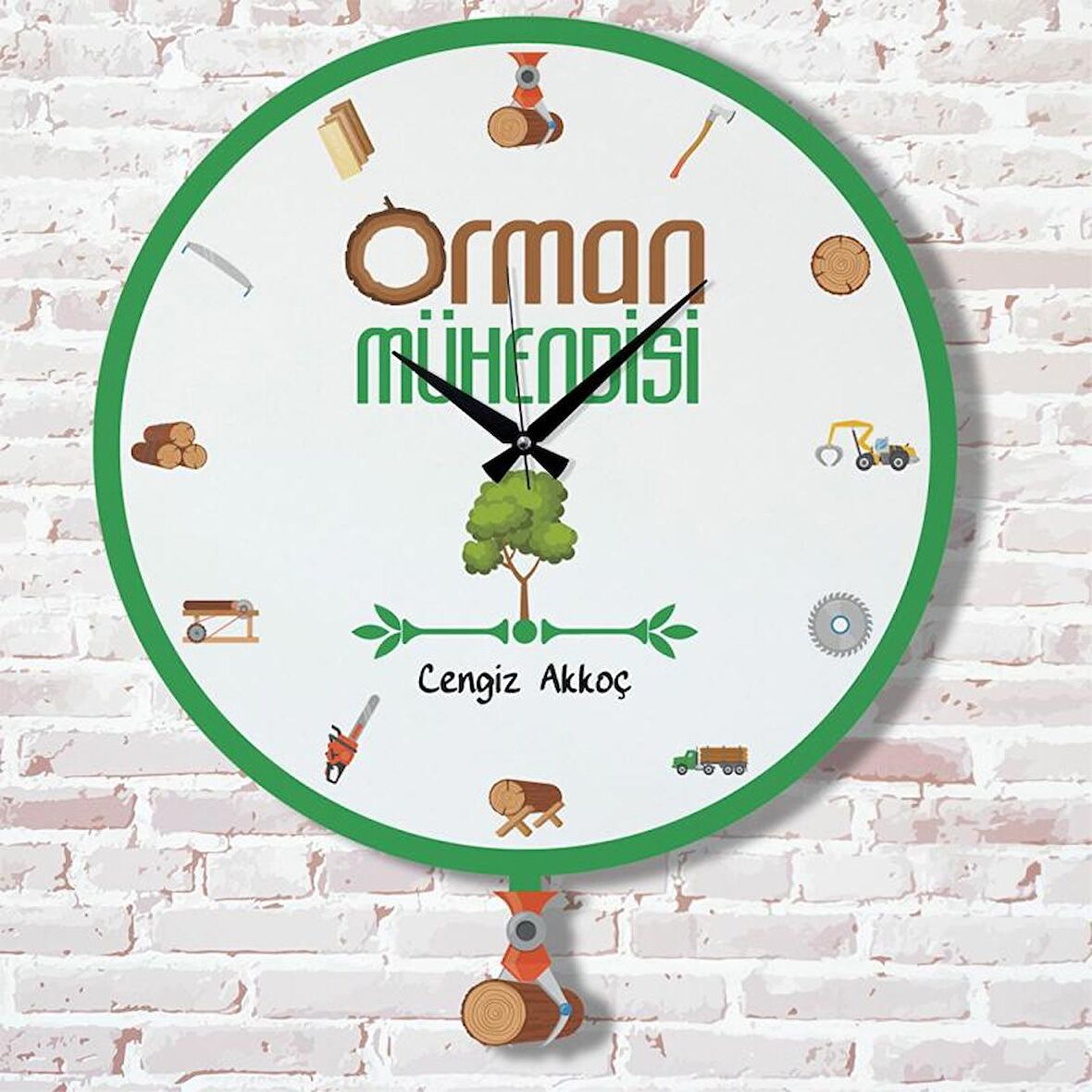 Orman Mühendisine Hediye Sallanan Sarkaçlı Saat KA07-1735