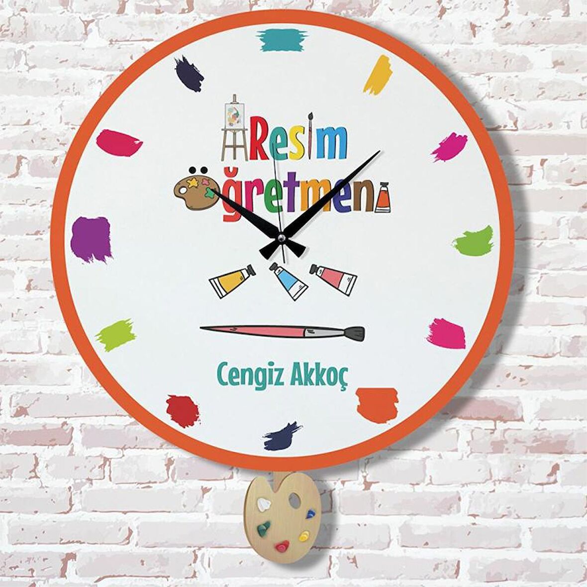 Resim Öğretmenine Hediye Sallanan Sarkaçlı Saat KA07-1767