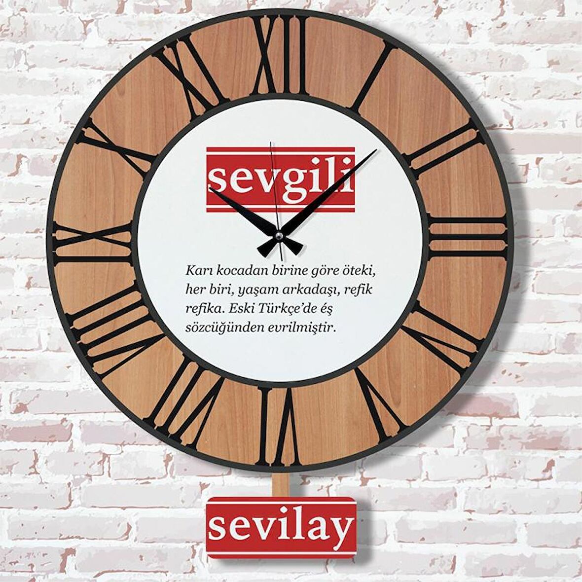 Sevgililer Günü Hediyesi Sallanan Sarkaçlı Saat KA07-1808