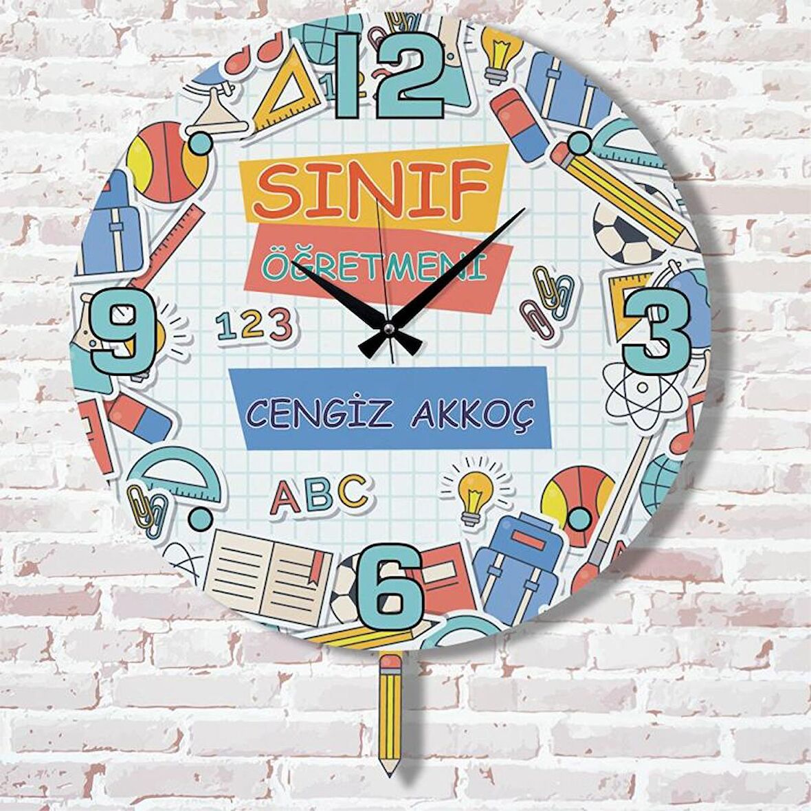Sınıf Öğretmenine Hediye Sallanan Sarkaçlı Saat KA07-1816