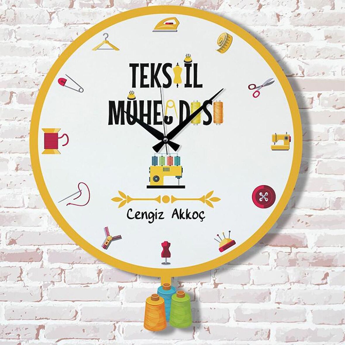 Tekstil Mühendisine Hediye Sallanan Sarkaçlı Saat KA07-1832