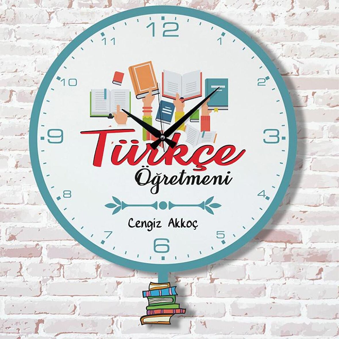Türkçe Öğretmenine Hediye Sallanan Sarkaçlı Saat KA07-1844
