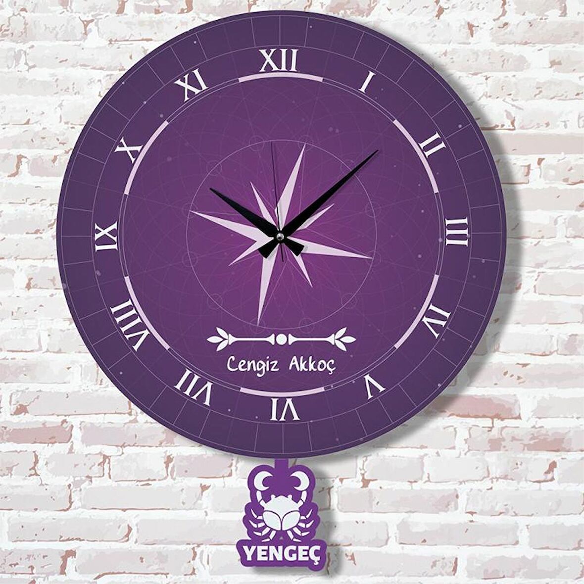 Yengeç Burcuna Hediye Sallanan Sarkaçlı Saat KA07-1853