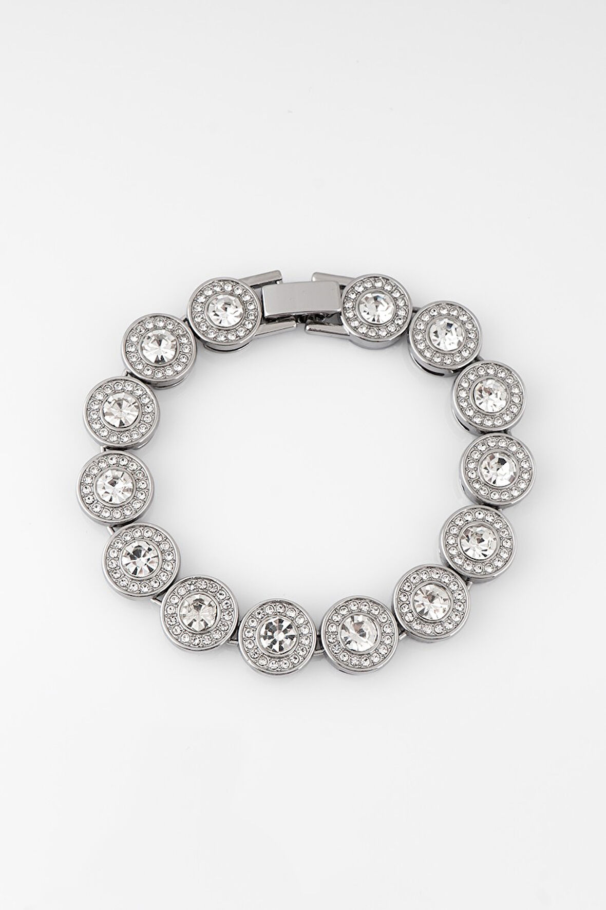 12mm Iced Out Round Tennis Chain Erkek Bileklik KA1380GM