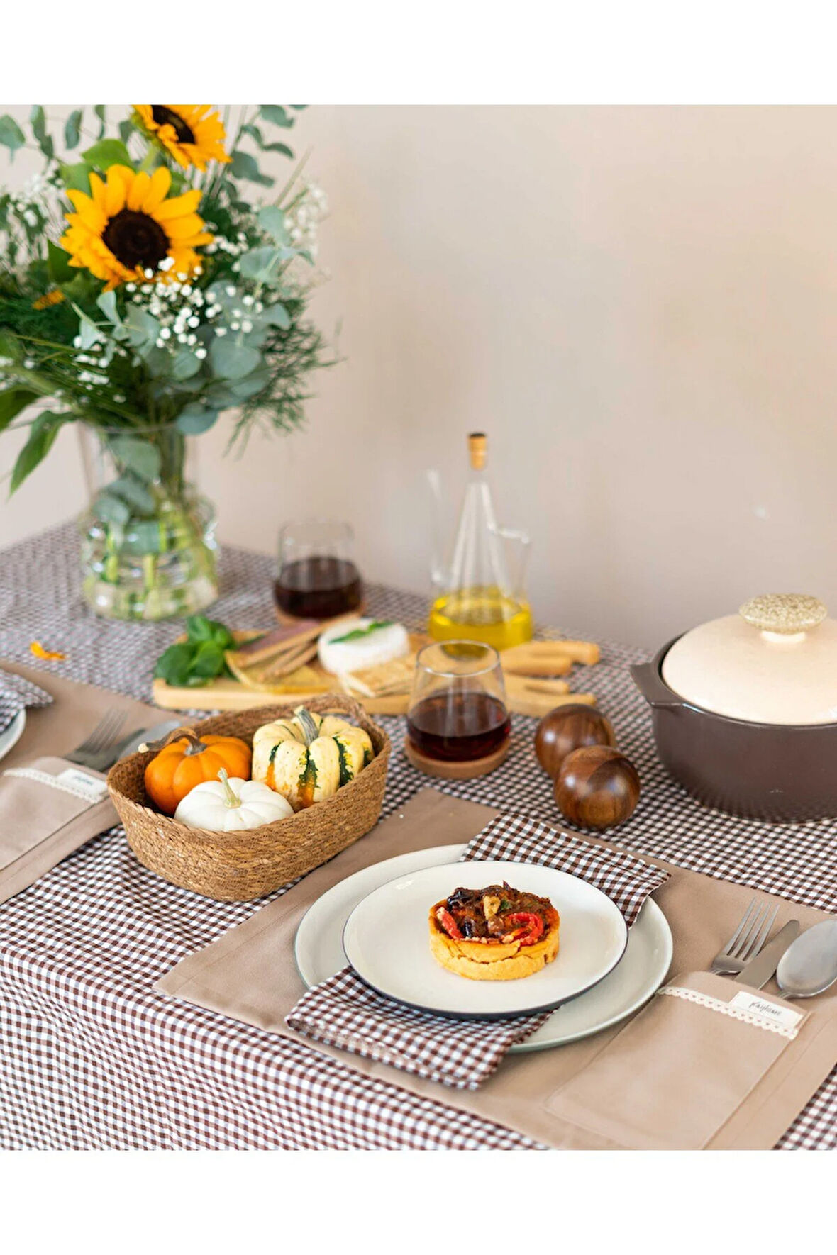 Sienna Keten Cep Detaylı Amerikan Servis/ SUPLA 6 ADET