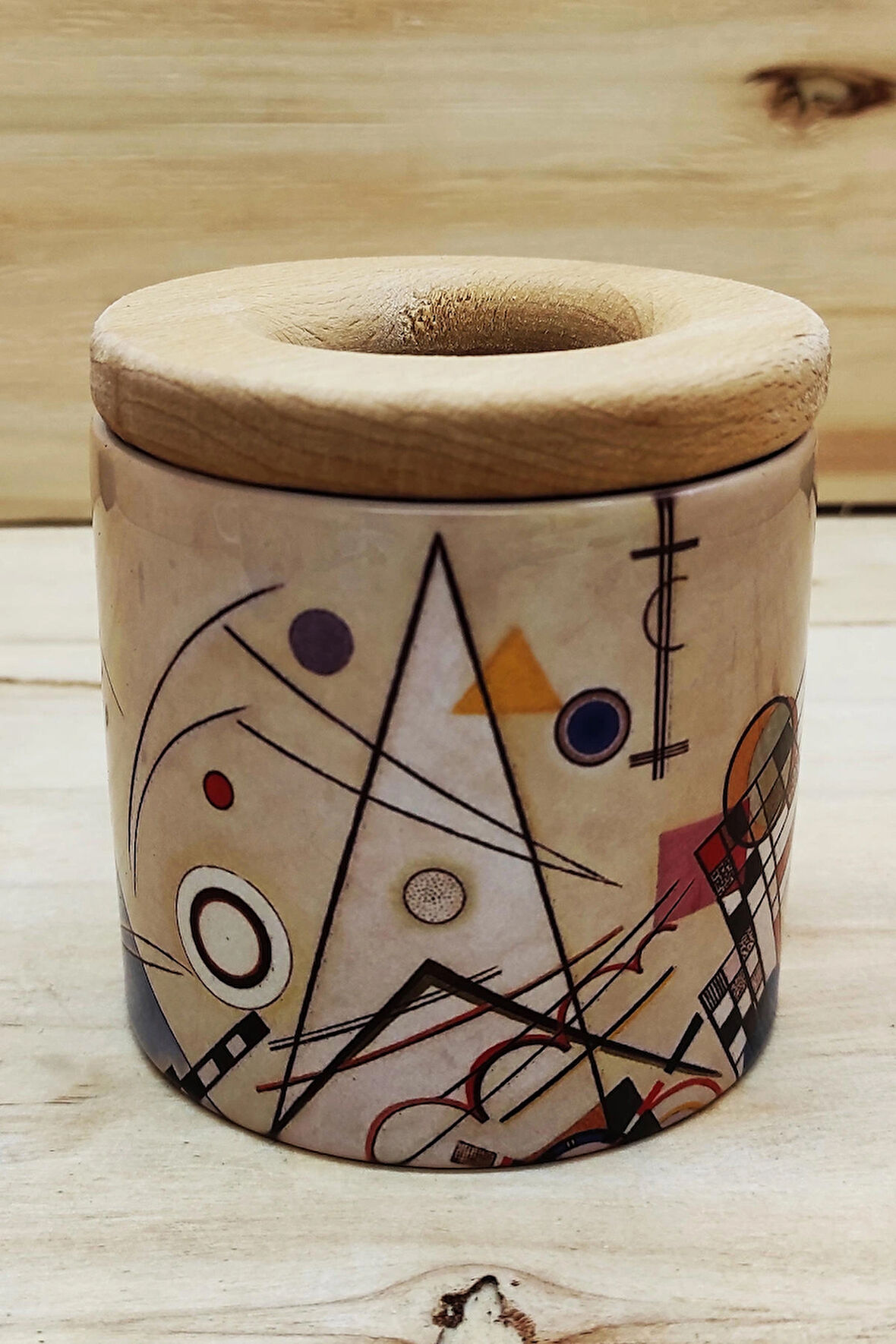 Wassily Kandinsky - Ahşap Kapaklı Kalemlik 2