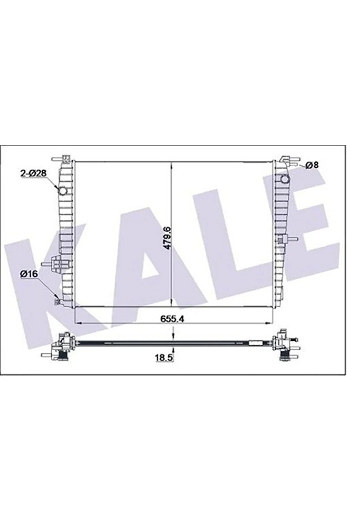 Radyatör Renault Fluence 1.6 Benzinli 1 Sıra Alb Sistem