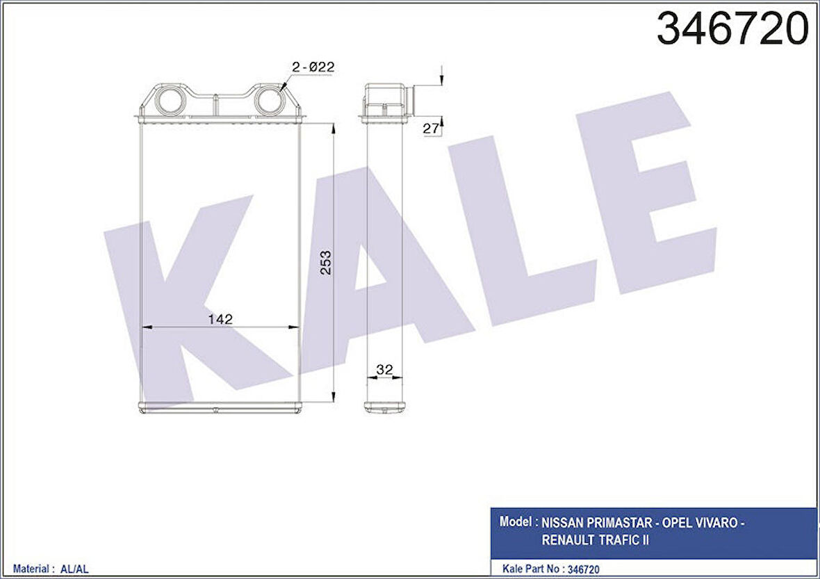 KALE Kalorifer Radyatörü Traffiç  Iı-Vıvaro 06 265x149