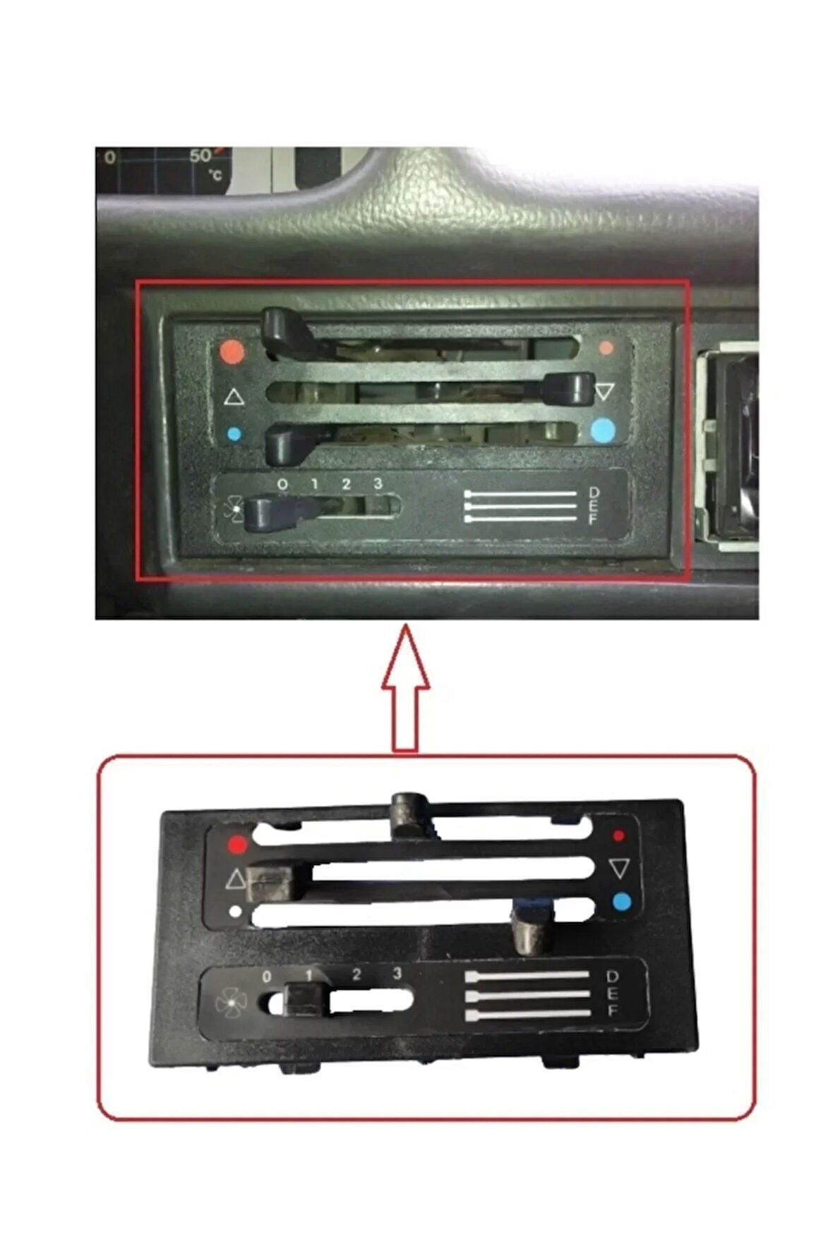 Tofaş Doğan Şahin Kartal Kalorifer Kumanda Paneli Düğmeli Takım
