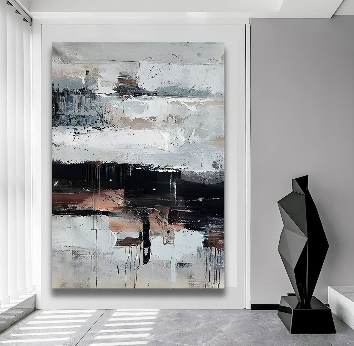 Soyut Desen Kanvas Tablo