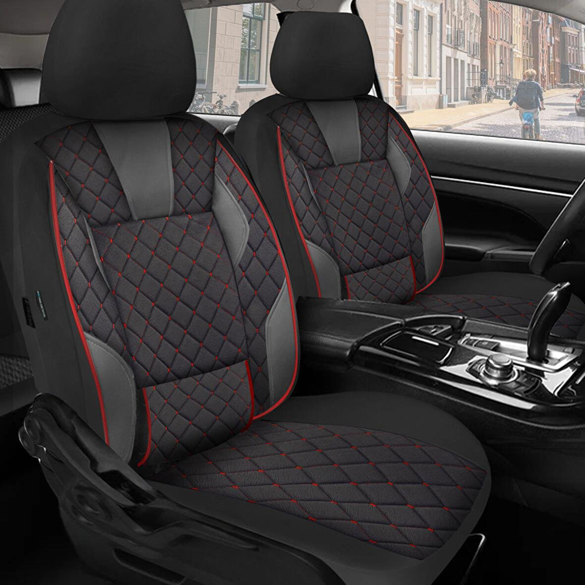 Volvo V90 Combi (2016) 2.0 T8 (407 Hp) Awd Hybrid 2017  UYUMLU T-design Lüks Oto Koltuk Kılıfı Taytüyü Kapitone