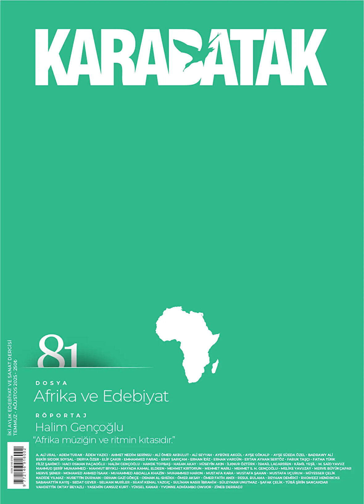 Karabatak Dergi 81.Sayı Temmuz-Ağustos 2025