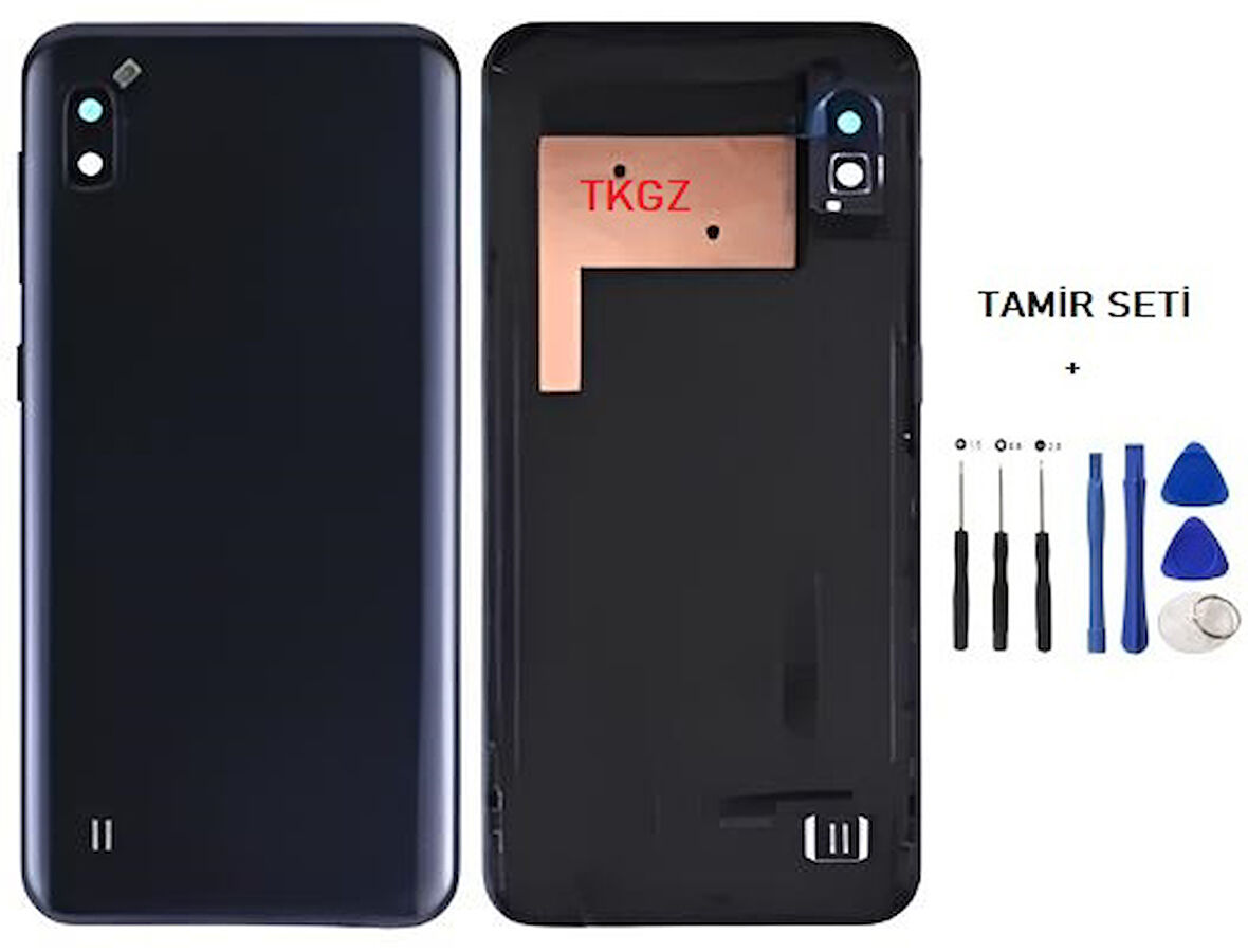 Samsung Galaxy A10  - SM-A105F FULL Kasa Arka Kapak Takım SİYAH - TAMİR SETİ