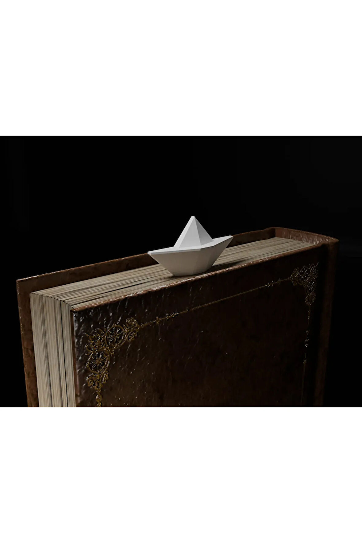 Just3dprintings Kağıt Gemi Kitap Ayracı
