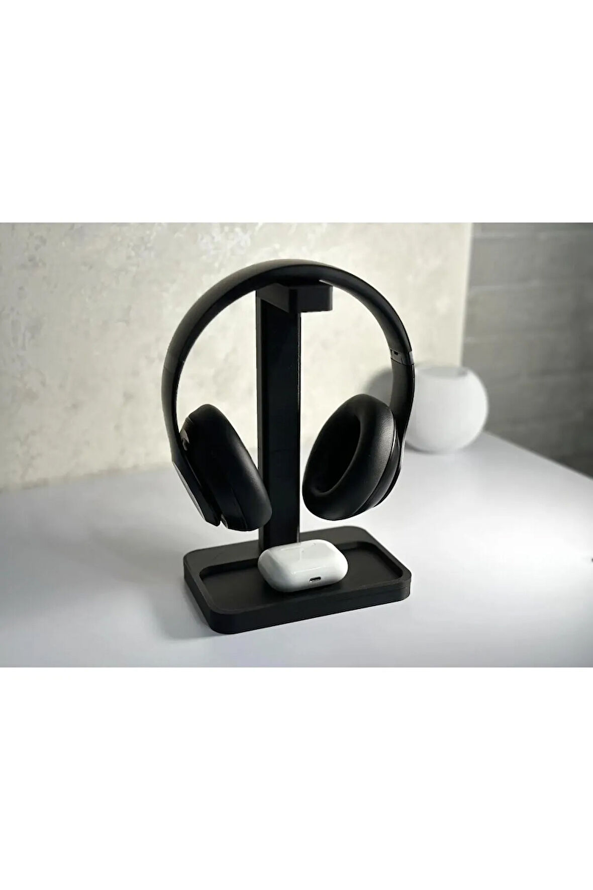 Just3dprintings Minimalist Kulaklık Standı ve Aksesuar Tepsisi