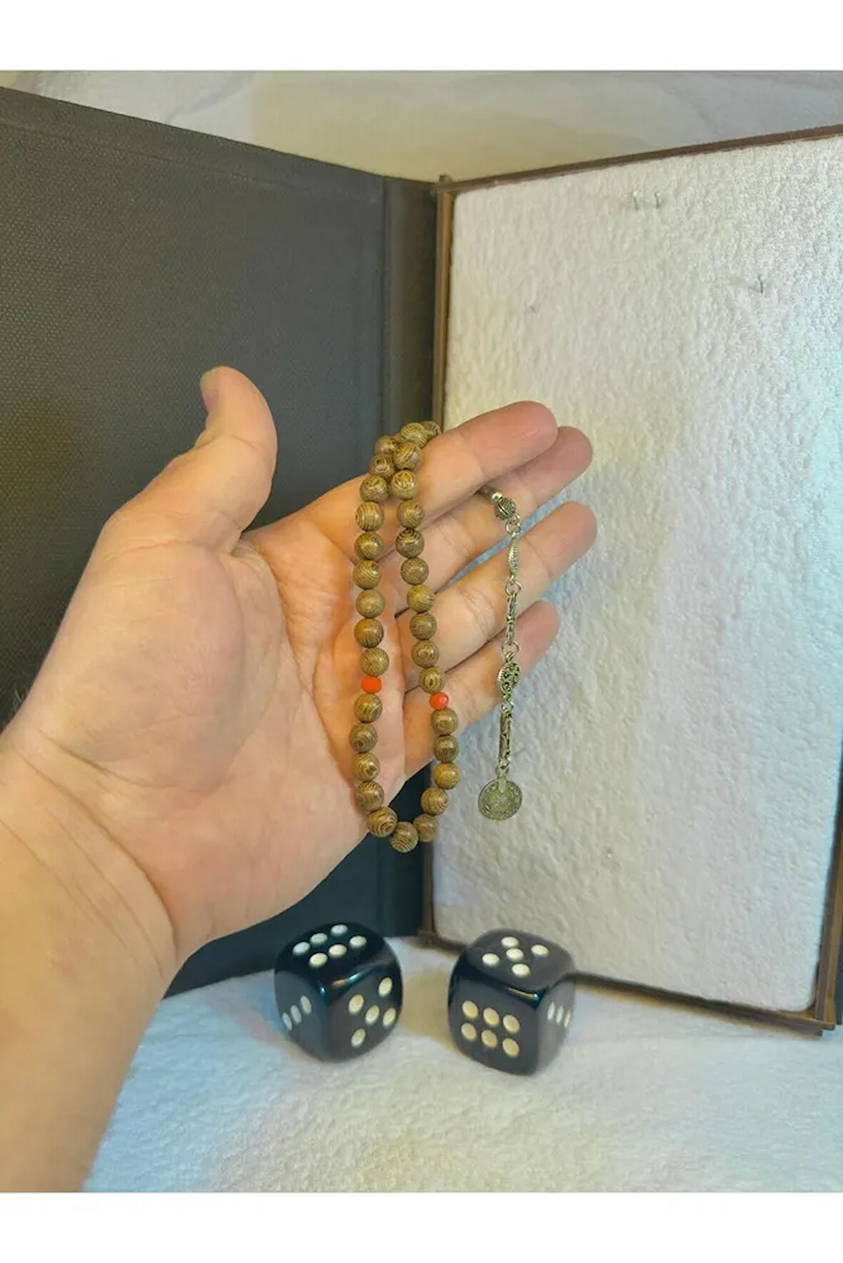 Katran Ağacı Tesbih 8 Mm Küre Kesim T-39