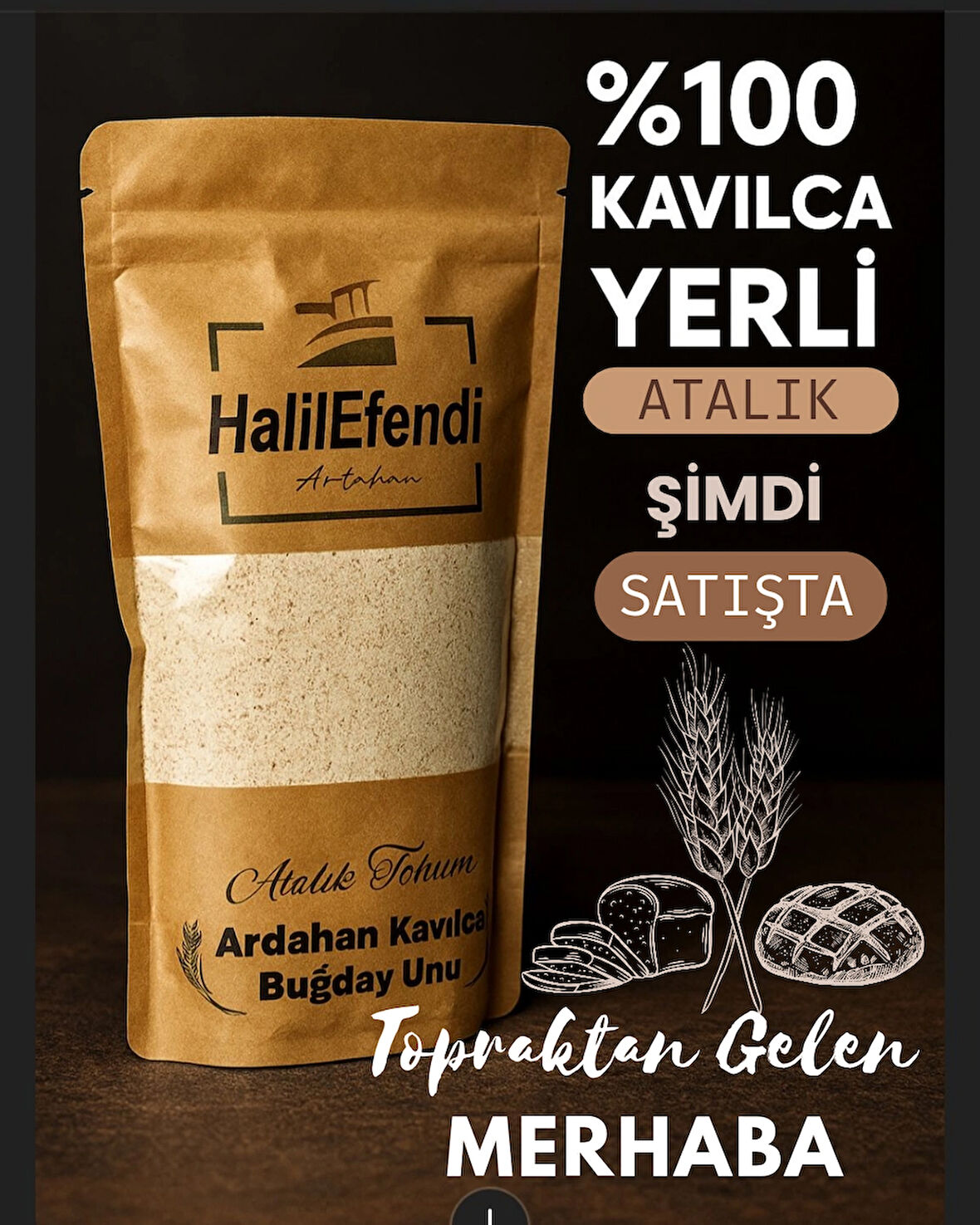 Kavılca Buğday Unu Az Kepekli