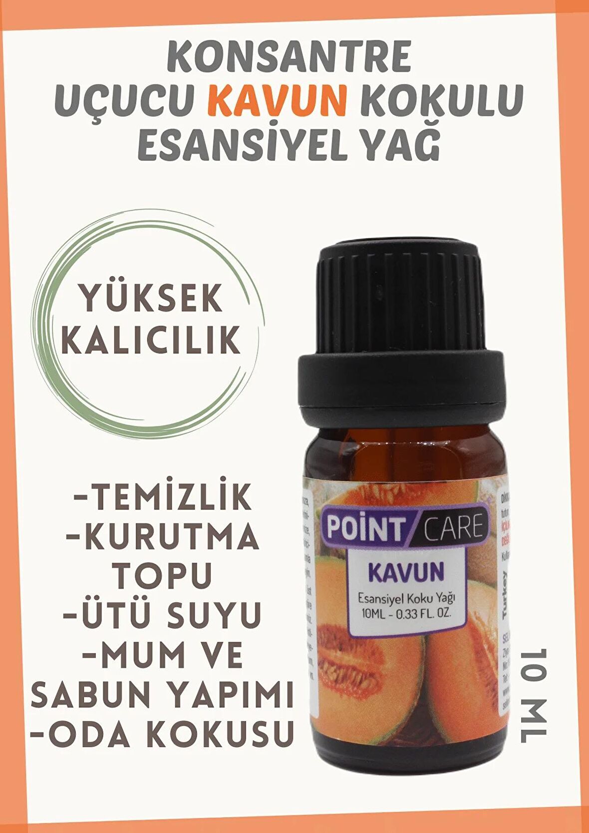 Kavun Aromatik Mum Esansı Buhurdanlık Kokusu Kokulu Mum Yapım Malzemeleri