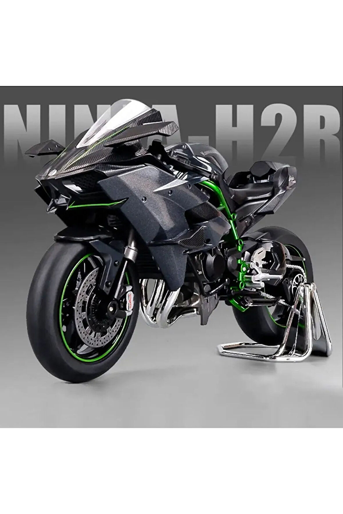 KAWASAKİ NİNJA H2R 1:9 MODEL MAKET MOTOR SİYAH