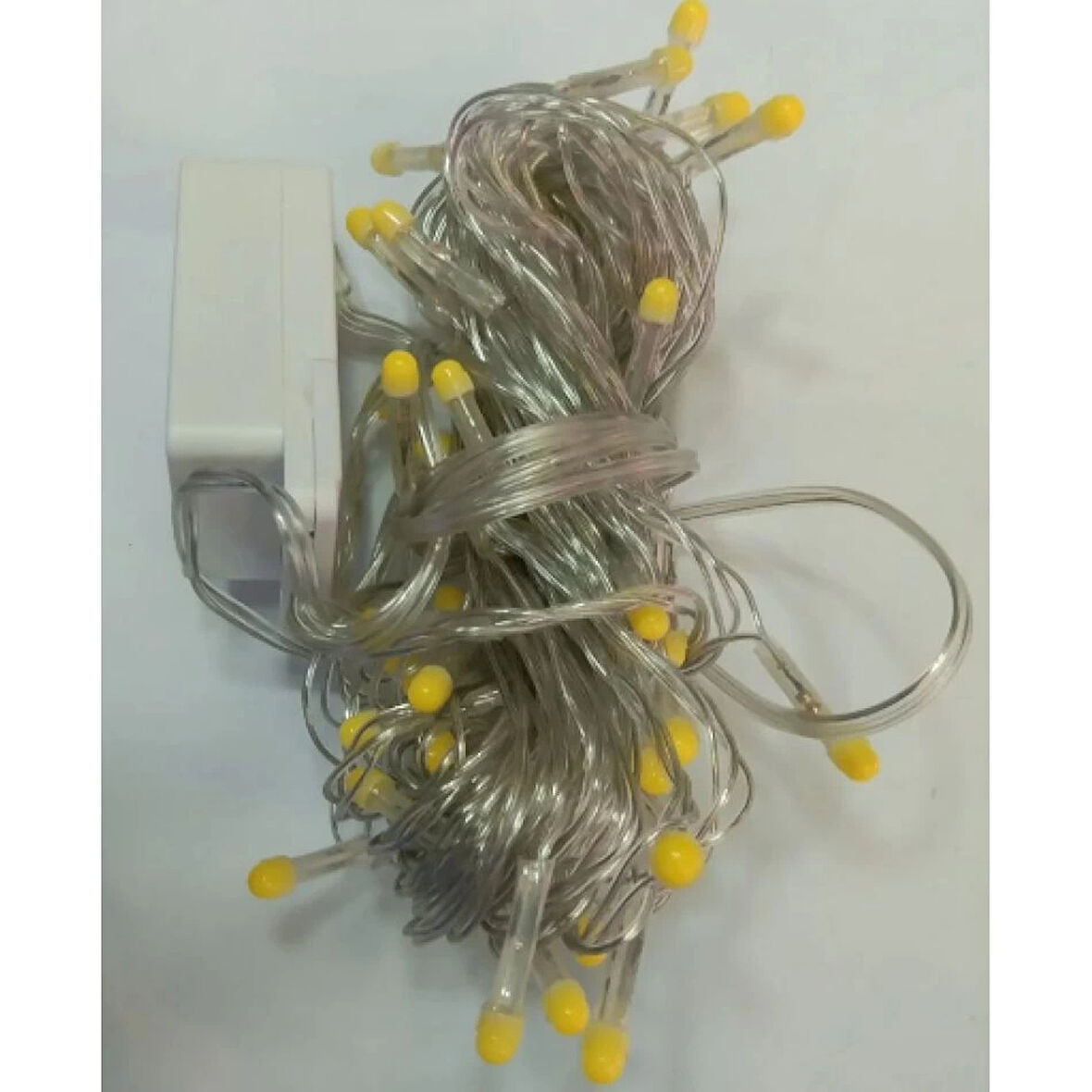 pilelistore 10 M 100 Led Damla Uçlu Led Işık Gün Işığı Şeffaf Kablo