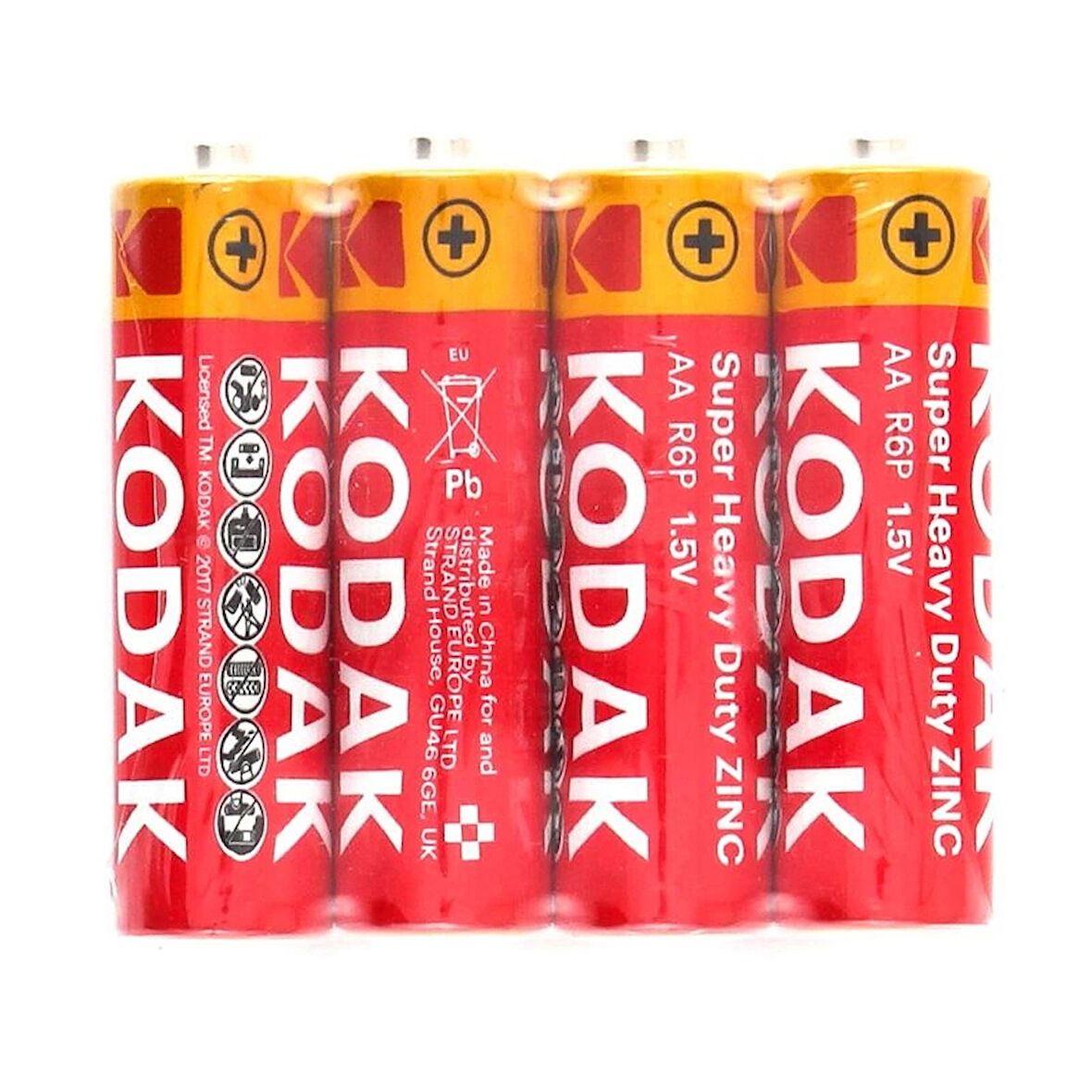 pilelistore Kodak AA Pil Super Heavy Duty Çinko Karbon Kalem Pil 60 adet