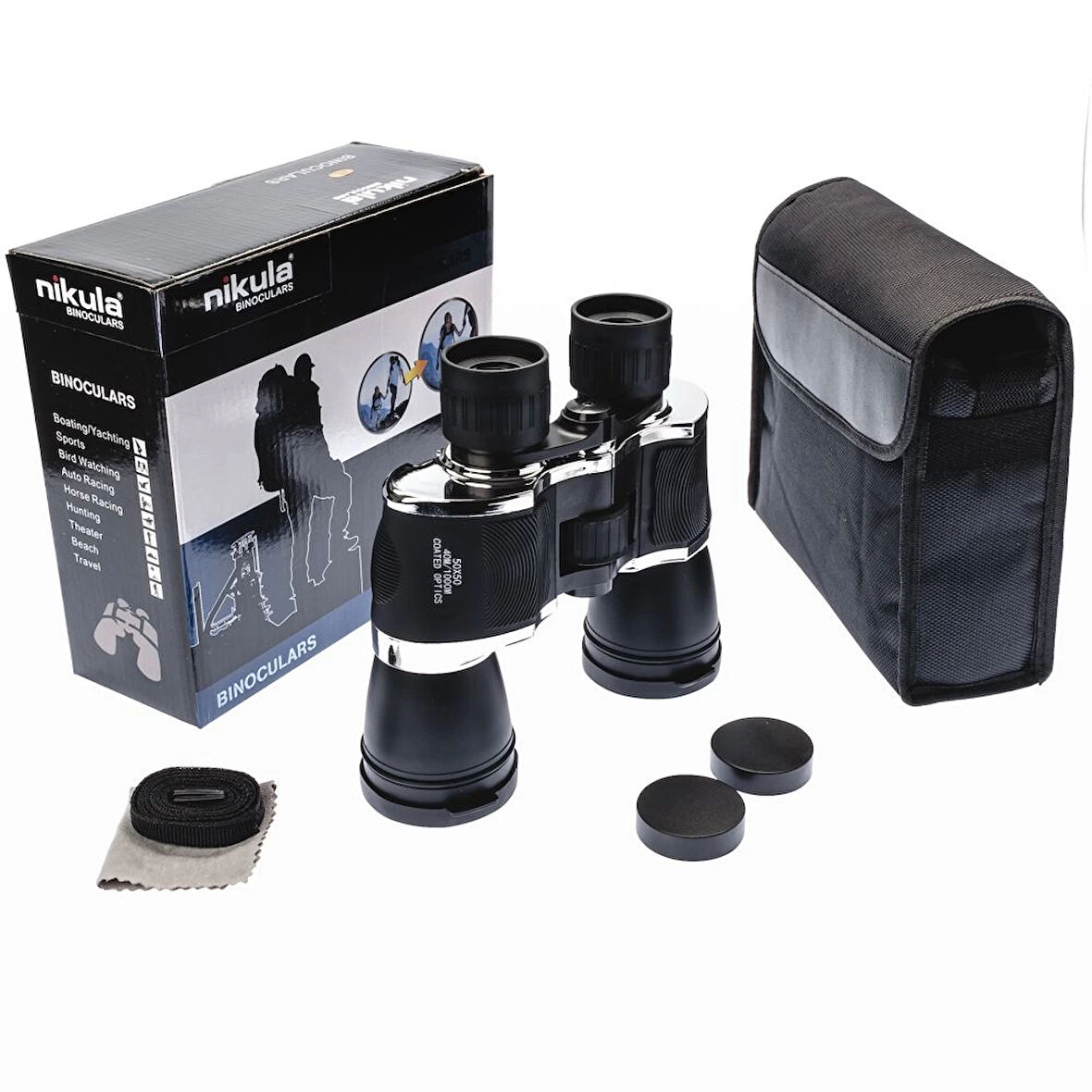 pilelistore 50X50  Metal Gövdeli  Kauçuk Kaplamalı Avcılık Gözetleme Dürbün