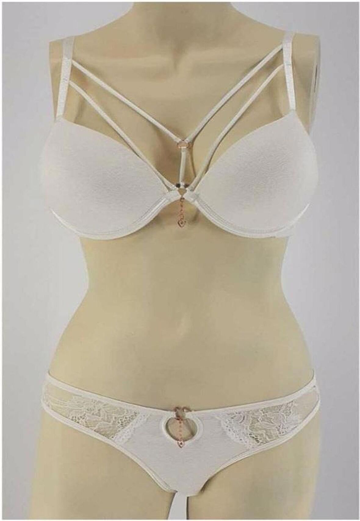 LE JARDİN 5020 SİLİKONLU TAŞLI SİMLİ SÜTYEN TAKIM