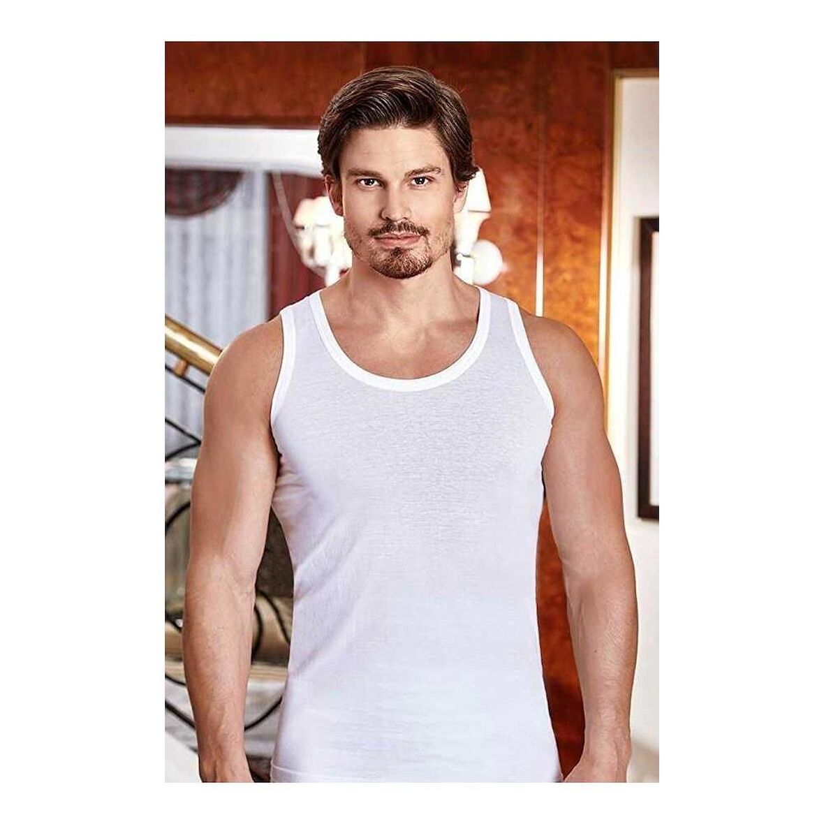 Berrak 1020 Beyaz Klasik Erkek Atlet 3' Lü 