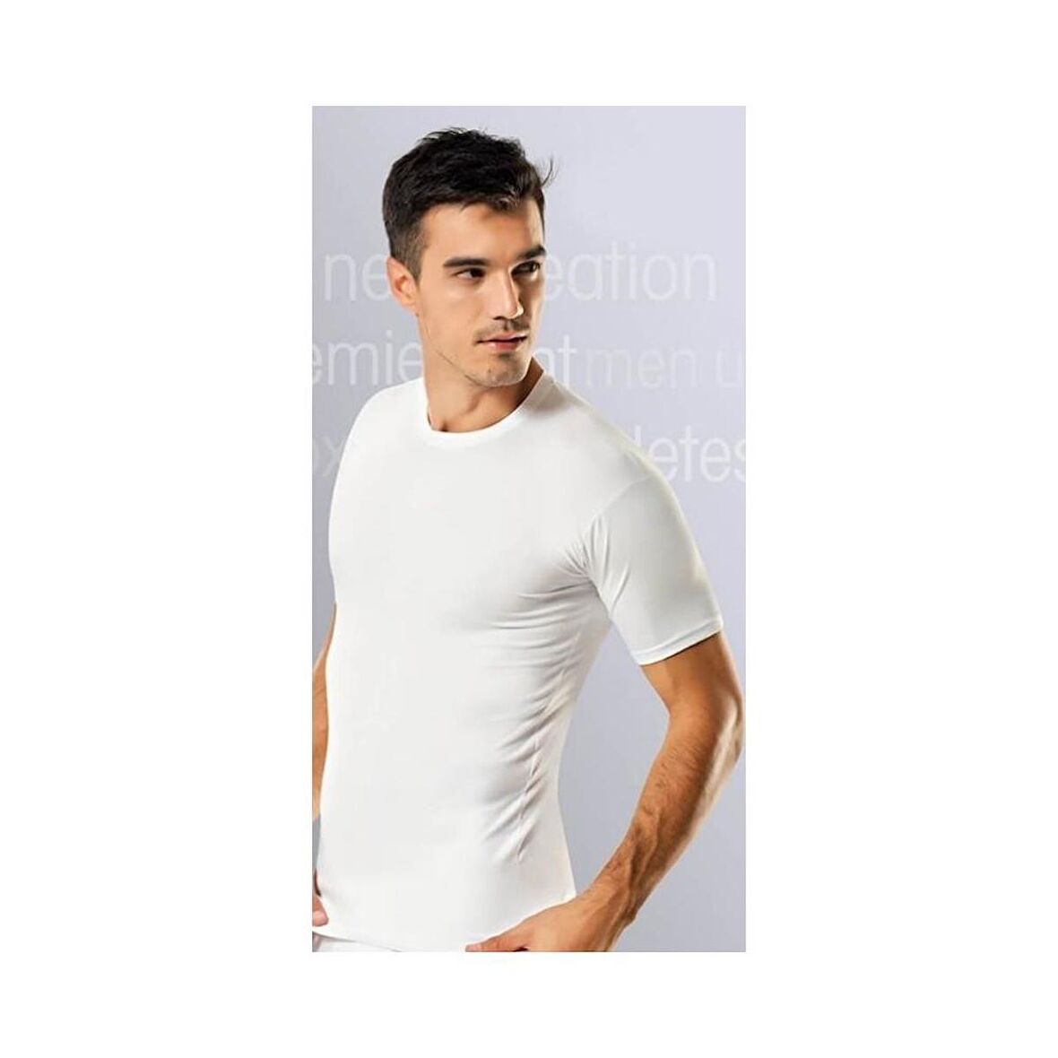 Namaldı 181 Bisiklet Yaka Likralı Yarım Kol Fanila- 1 Adet