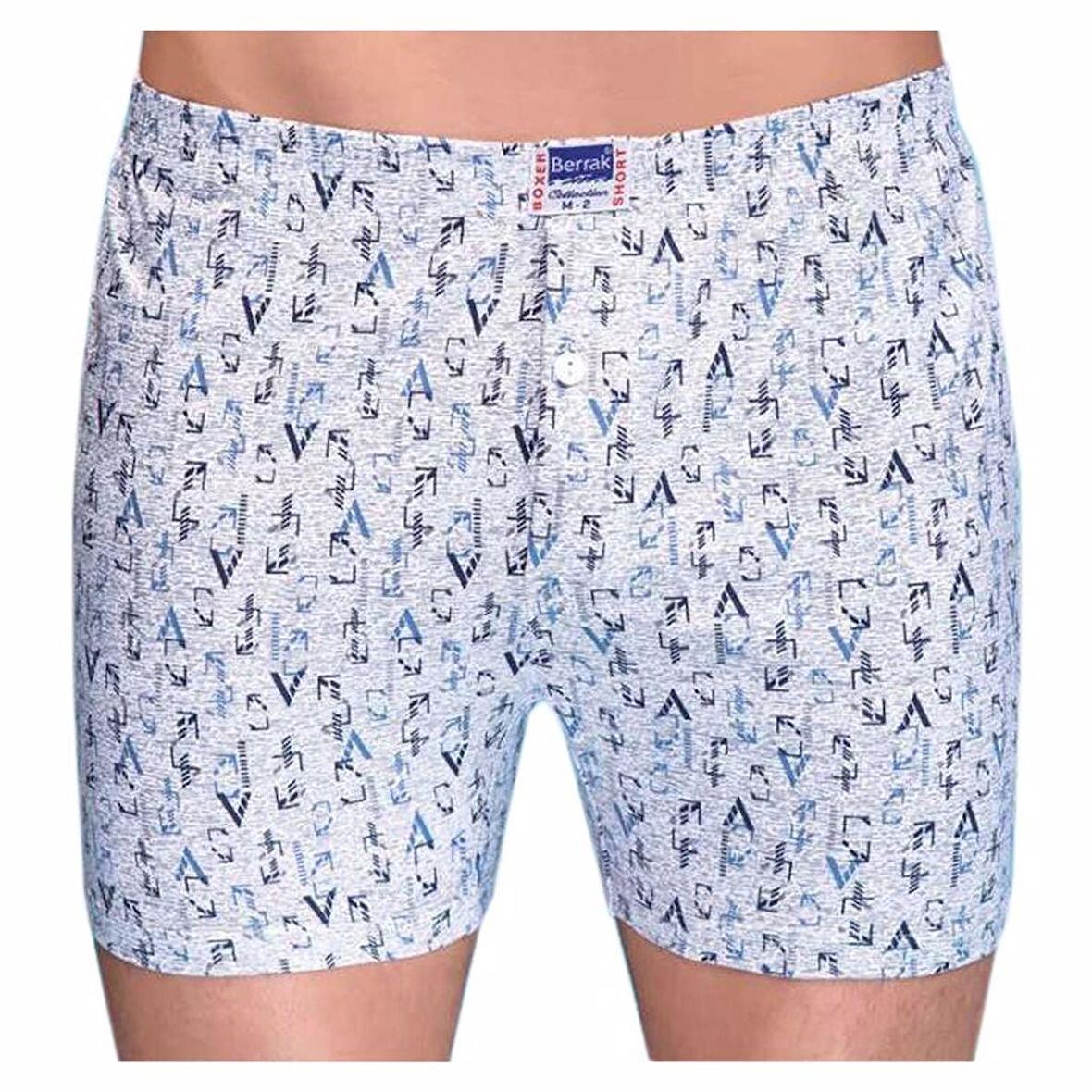 Berrak 1053 Erkek Boxer Desenli 6'Lı 