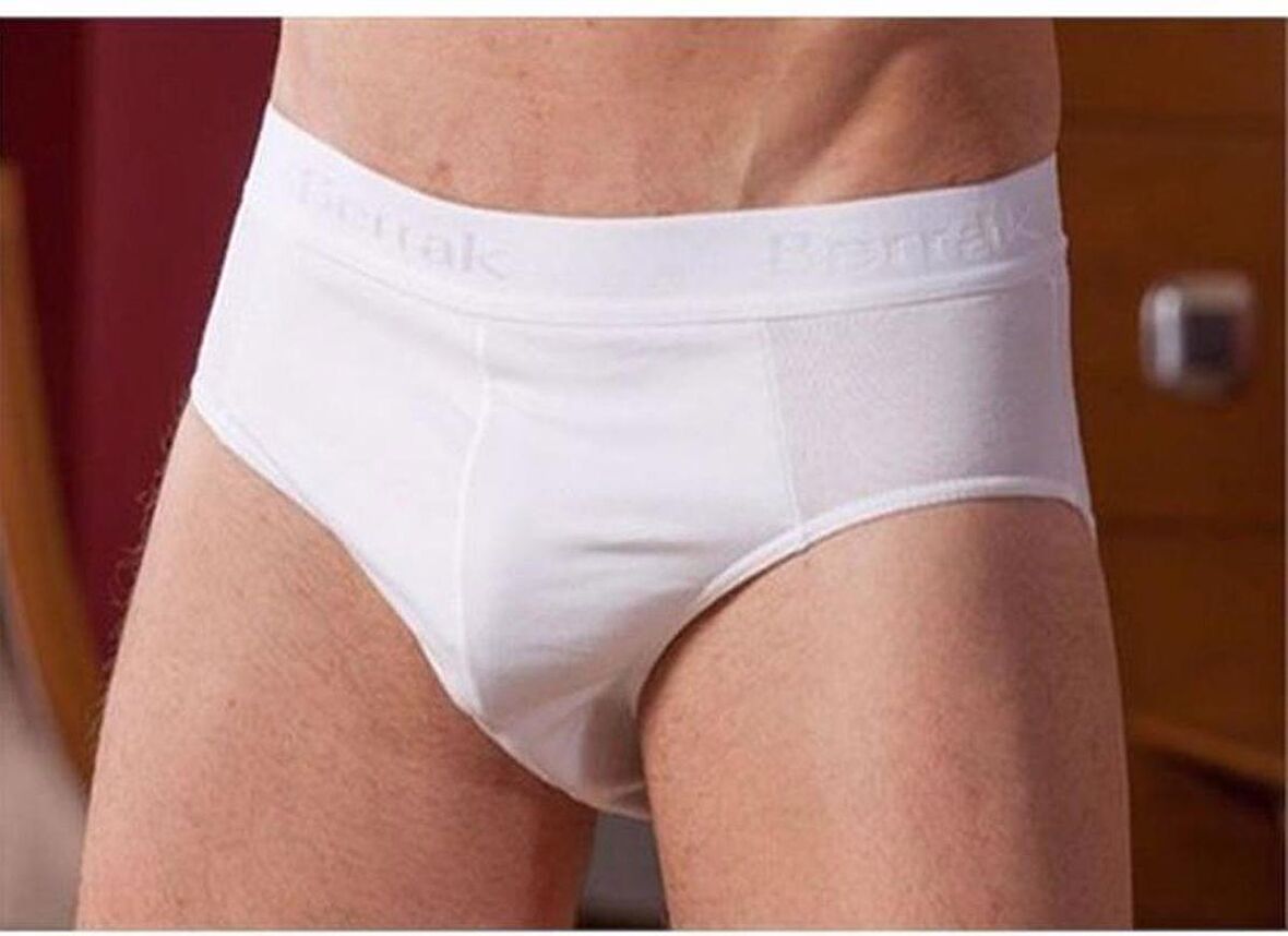 Berrak 1071 Beli Lastikli Pamuklu Erkek Külot Slip 3'Lü 