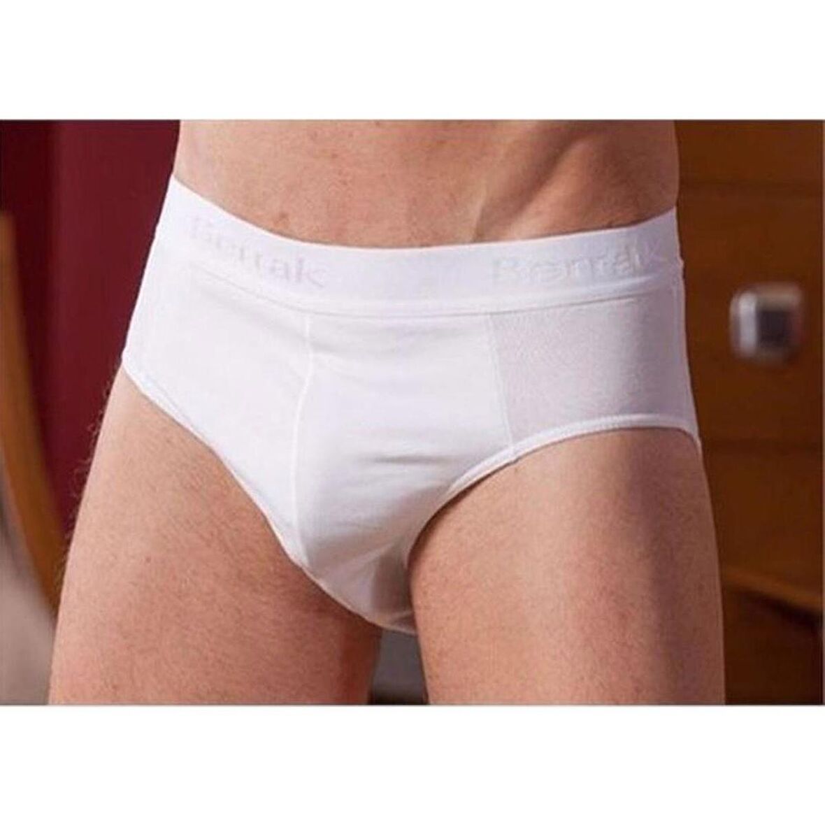 Berrak 1071 Beli Lastikli Pamuklu Erkek Külot Slip 6'Lı 