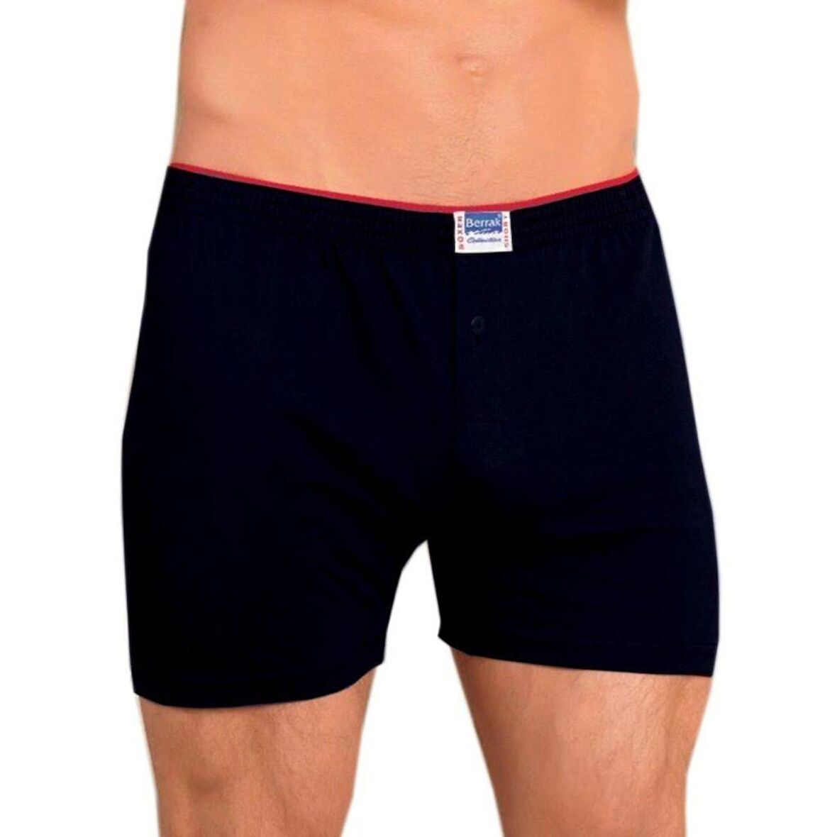Berrak 1099 Düğmeli Erkek Penye Boxer 6'Lı 