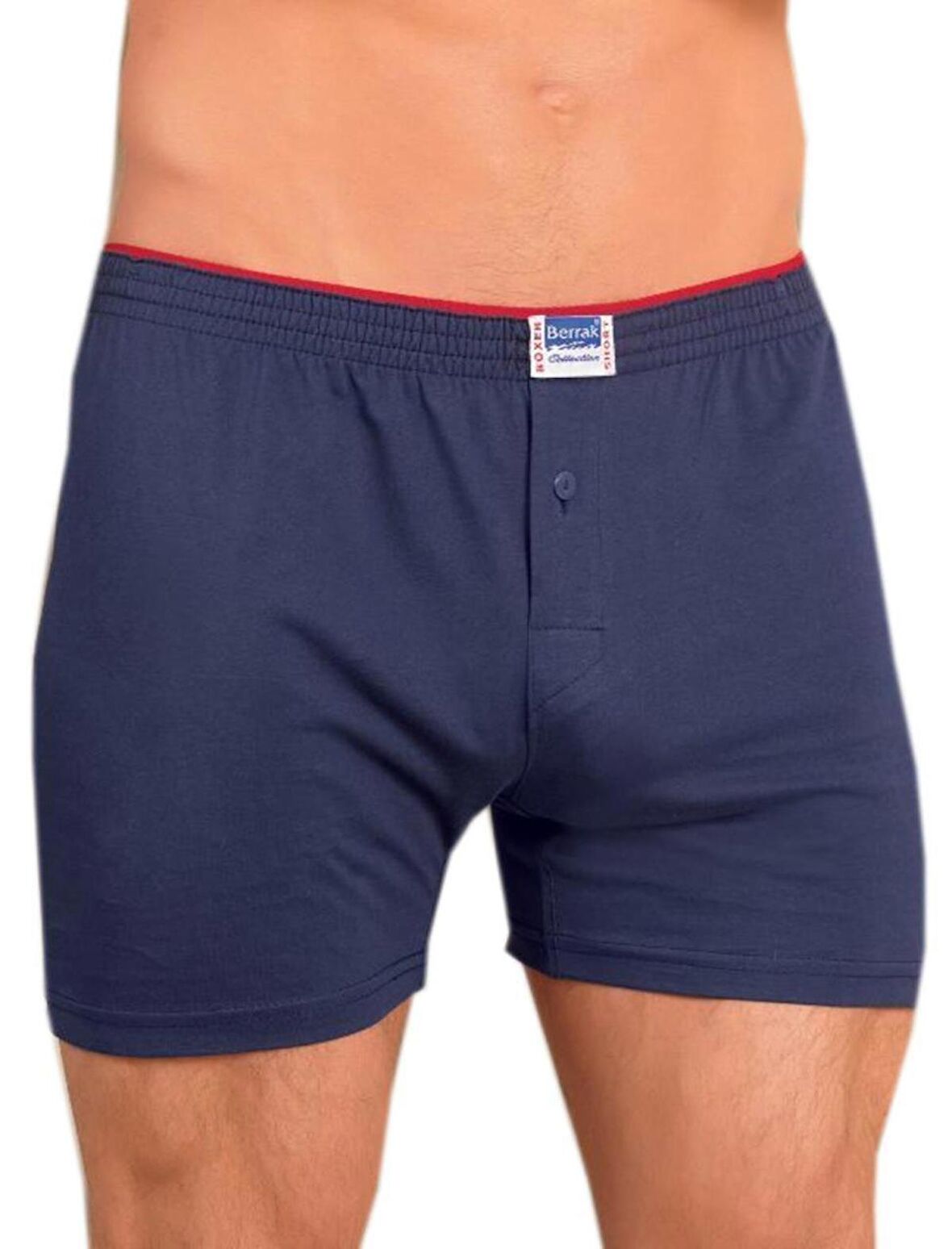 Berrak 1099 Düğmeli Erkek Penye Boxer 6'Lı 